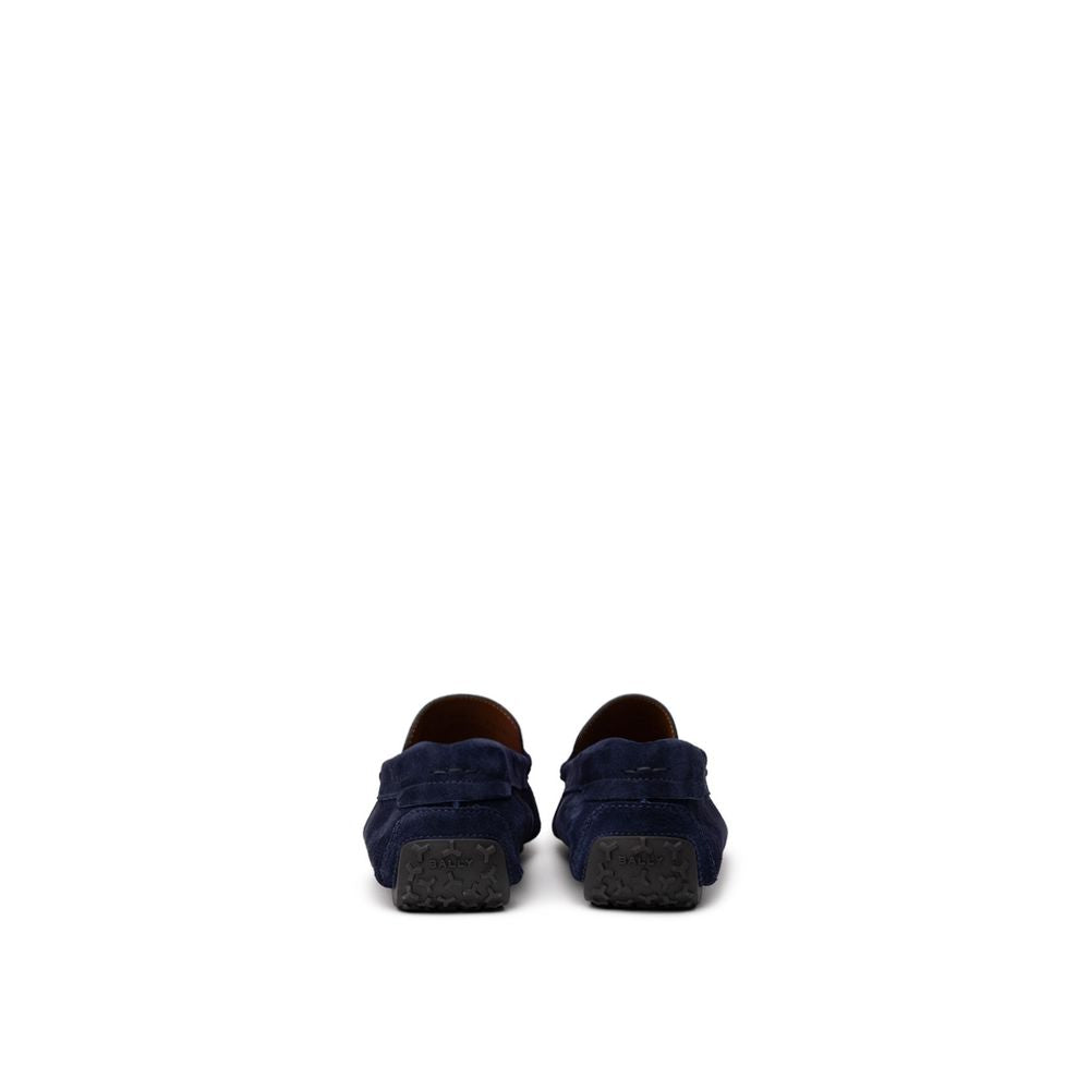 Bally Blue Leather Moccasin - Stylish Comfort Meets Sophistication