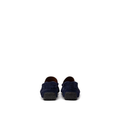 Bally Blue Leather Moccasin - Stylish Comfort Meets Sophistication