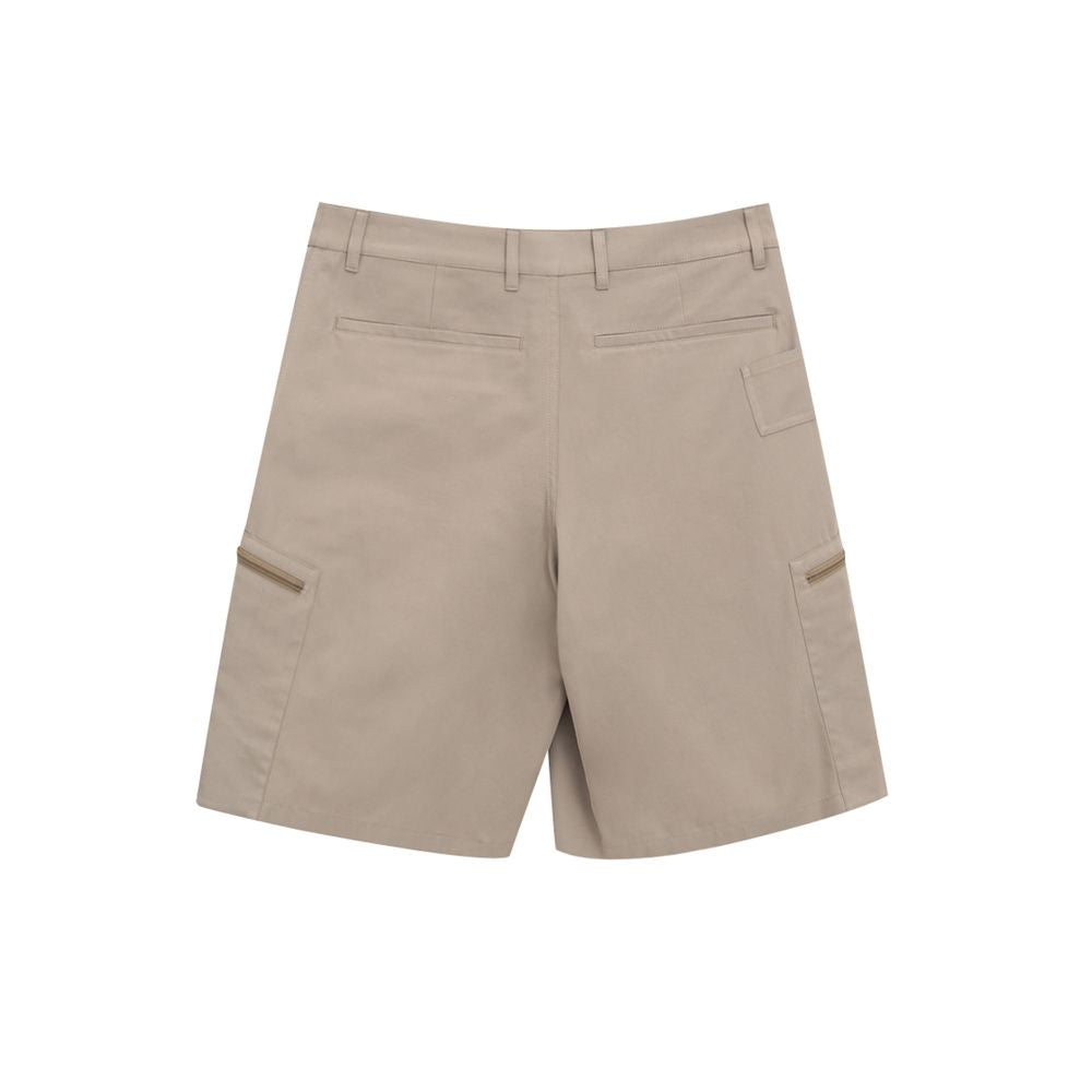 Dior Beige Cotton Cargo Bermuda Shorts
