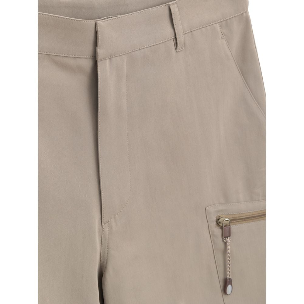 Dior Beige Cotton Cargo Bermuda Shorts