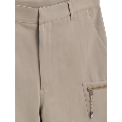 Dior Beige Cotton Cargo Bermuda Shorts