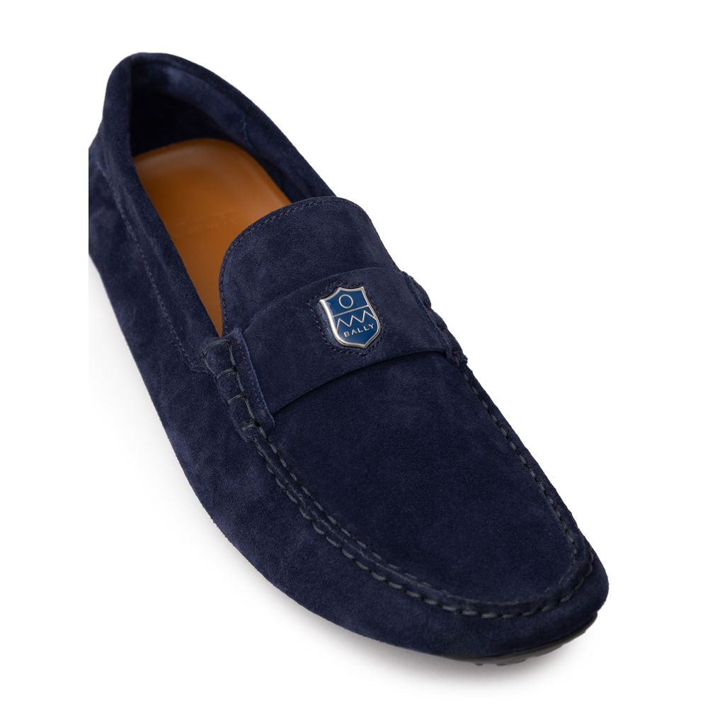 Bally Blue Leather Moccasin - Stylish Comfort Meets Sophistication