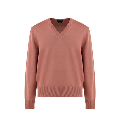 Tom Ford Pink Silk Sweater - Elegant V-Neck Design