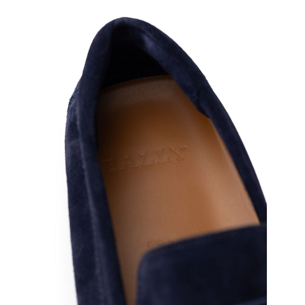 Bally Blue Leather Moccasin - Stylish Comfort Meets Sophistication
