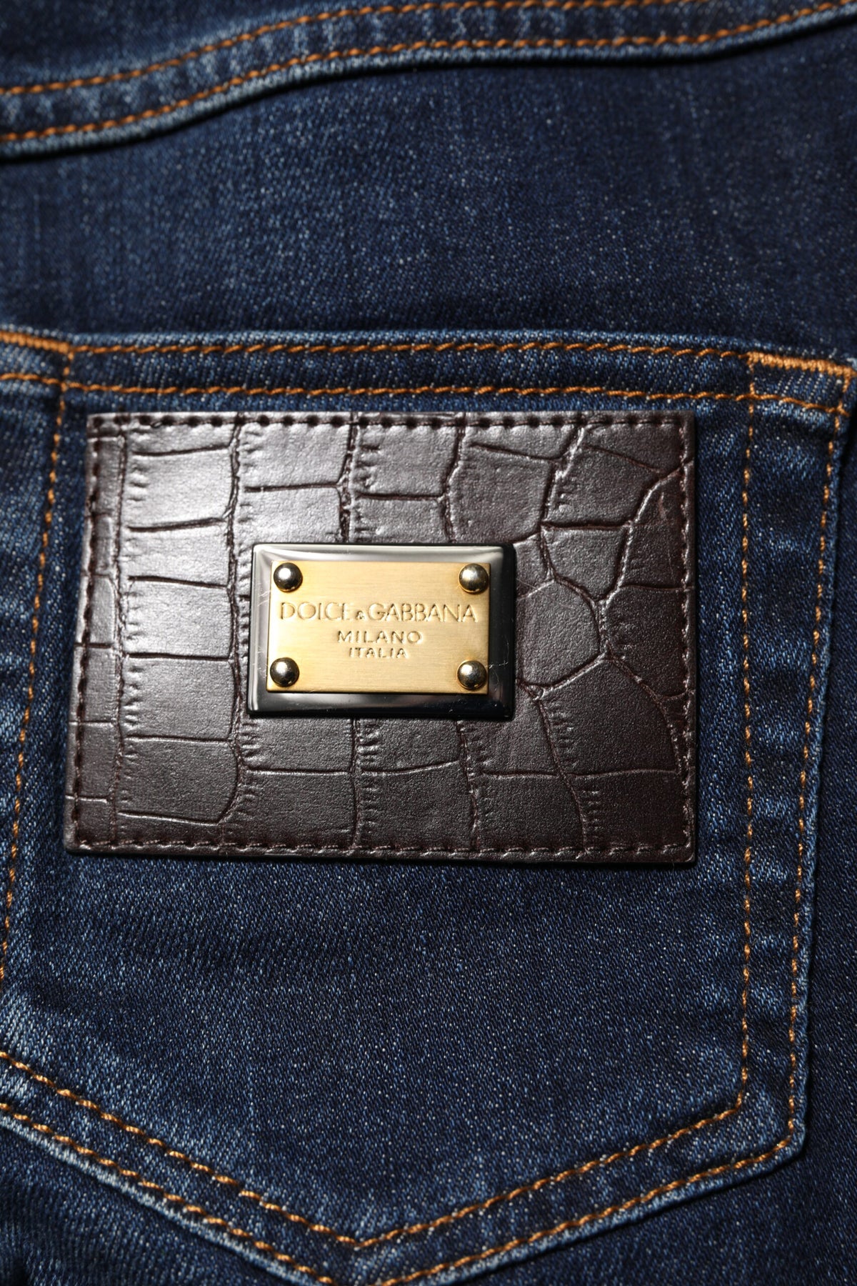 Dolce & Gabbana Blue GRACE High Waist Skinny Denim Jeans