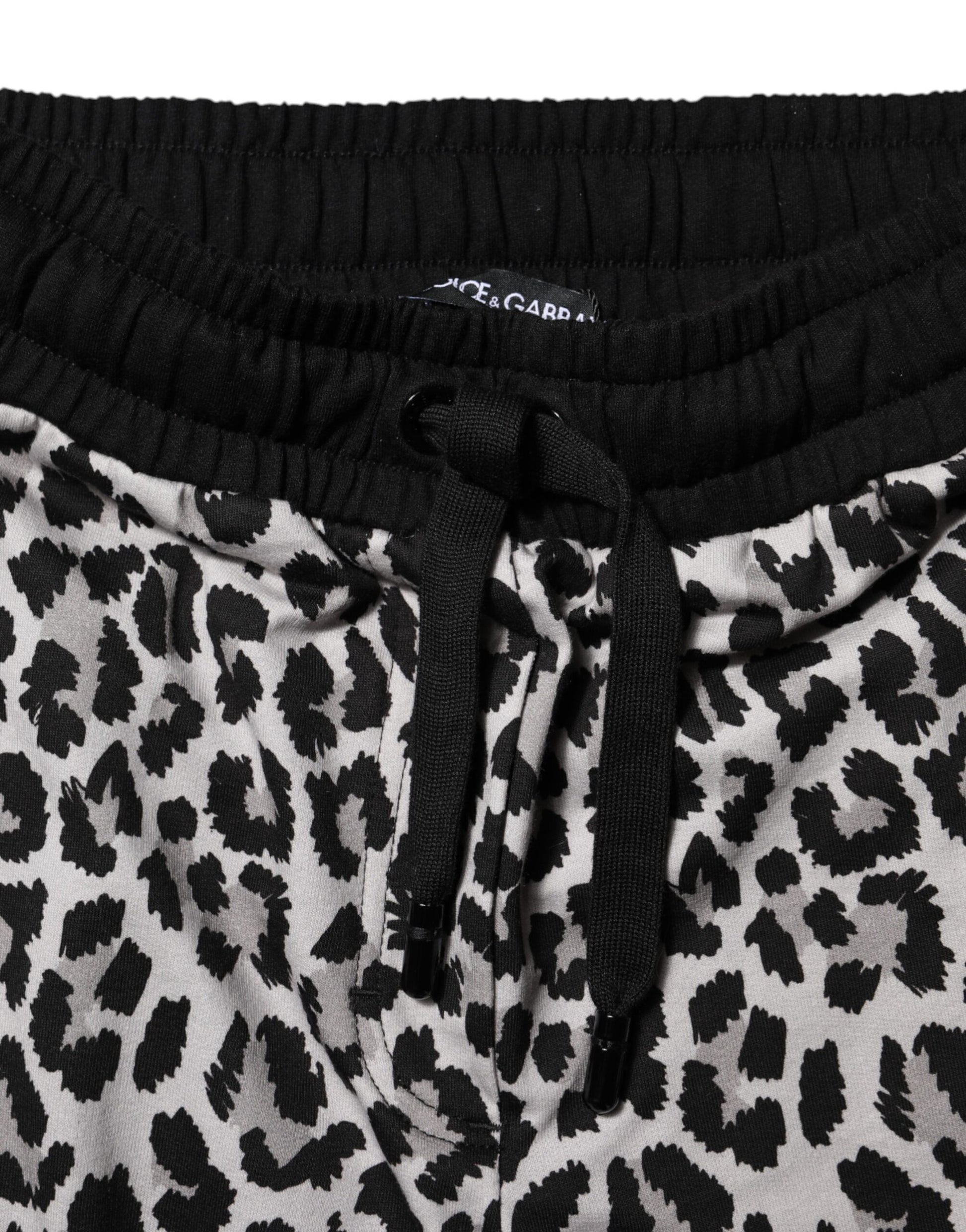 Dolce & Gabbana Multicolor Leopard #DGMillennials Jogger Pants