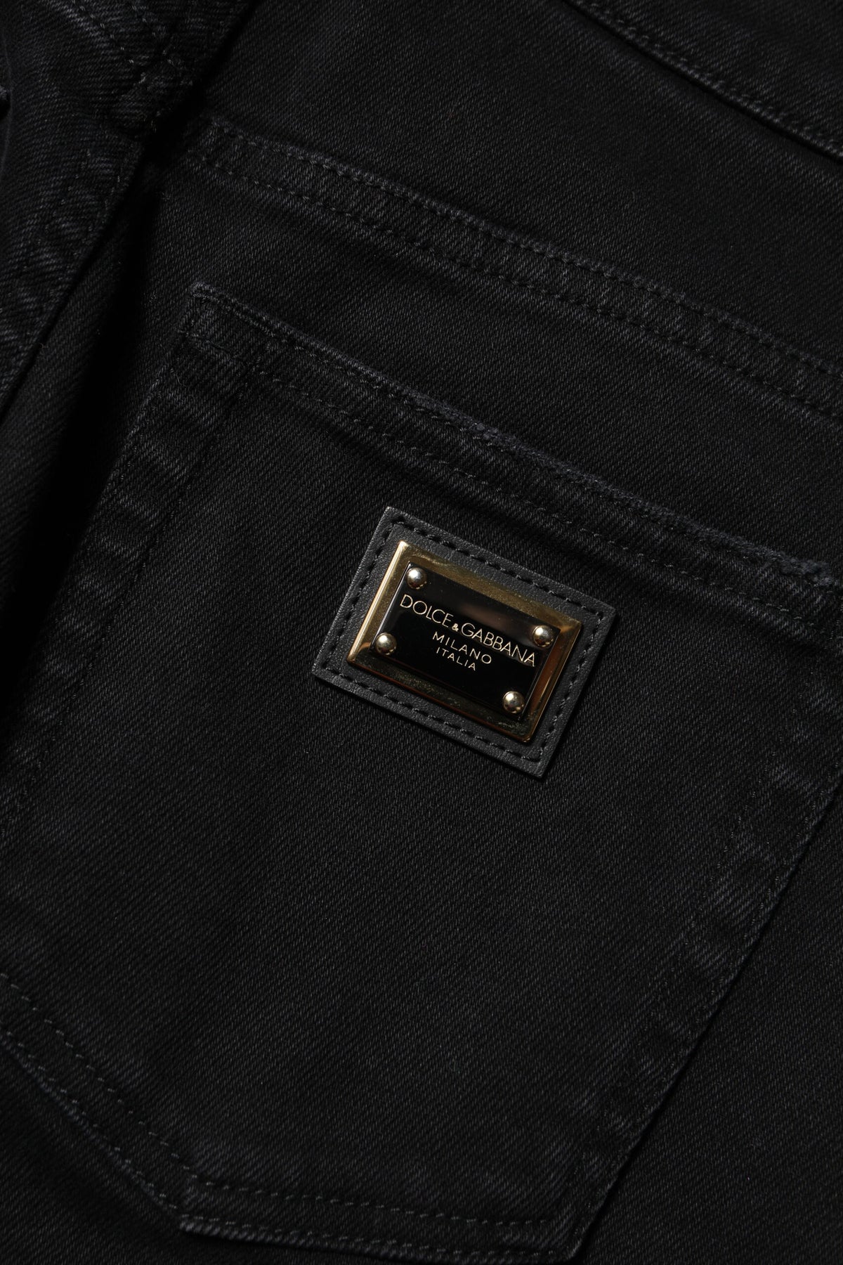 Dolce & Gabbana Black Boyfriend Flared Denim Jeans