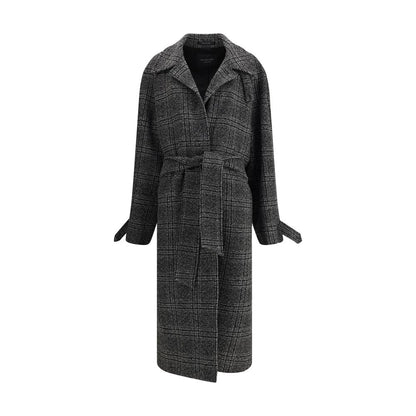 Balenciaga Check Long Coat