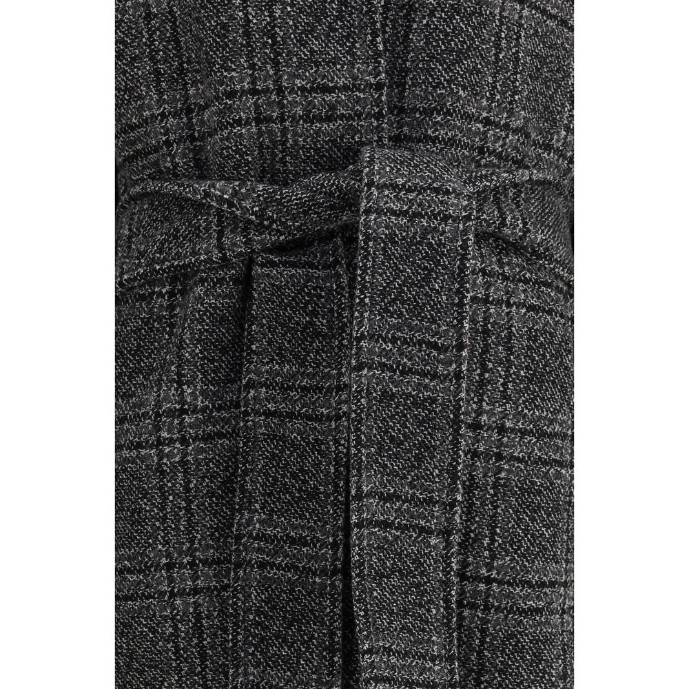 Balenciaga Check Long Coat