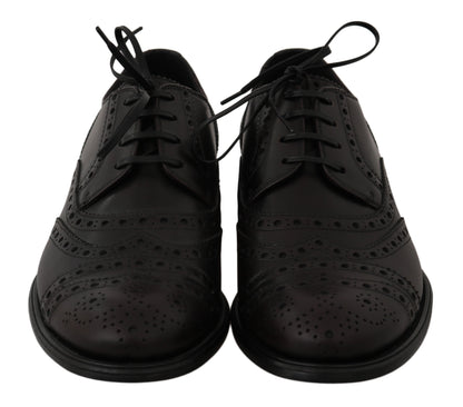  - Elegant Bordeaux Wingtip Derby Dress Shoes