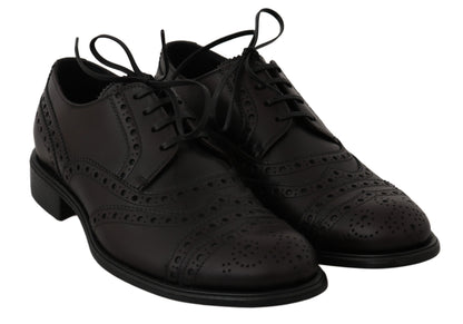  - Elegant Bordeaux Wingtip Derby Dress Shoes