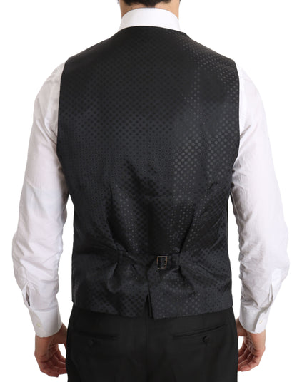  - Elegant Gray Formal Vest - Regular Fit