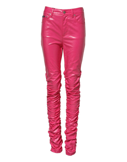 Dolce & Gabbana Pink High Waisted Skinny Denim Jeans