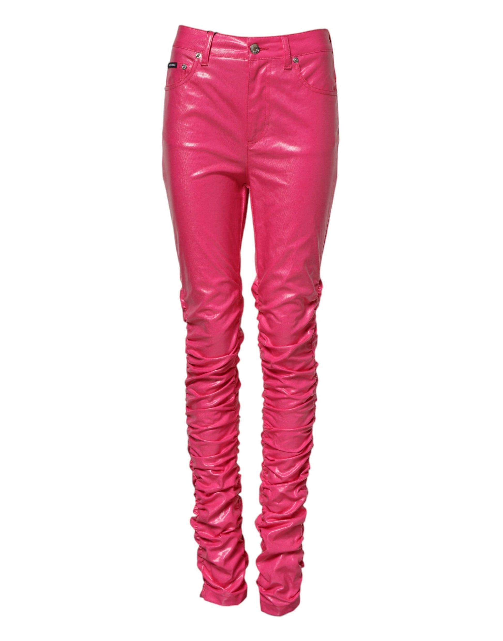 Dolce & Gabbana Pink High Waisted Skinny Denim Jeans