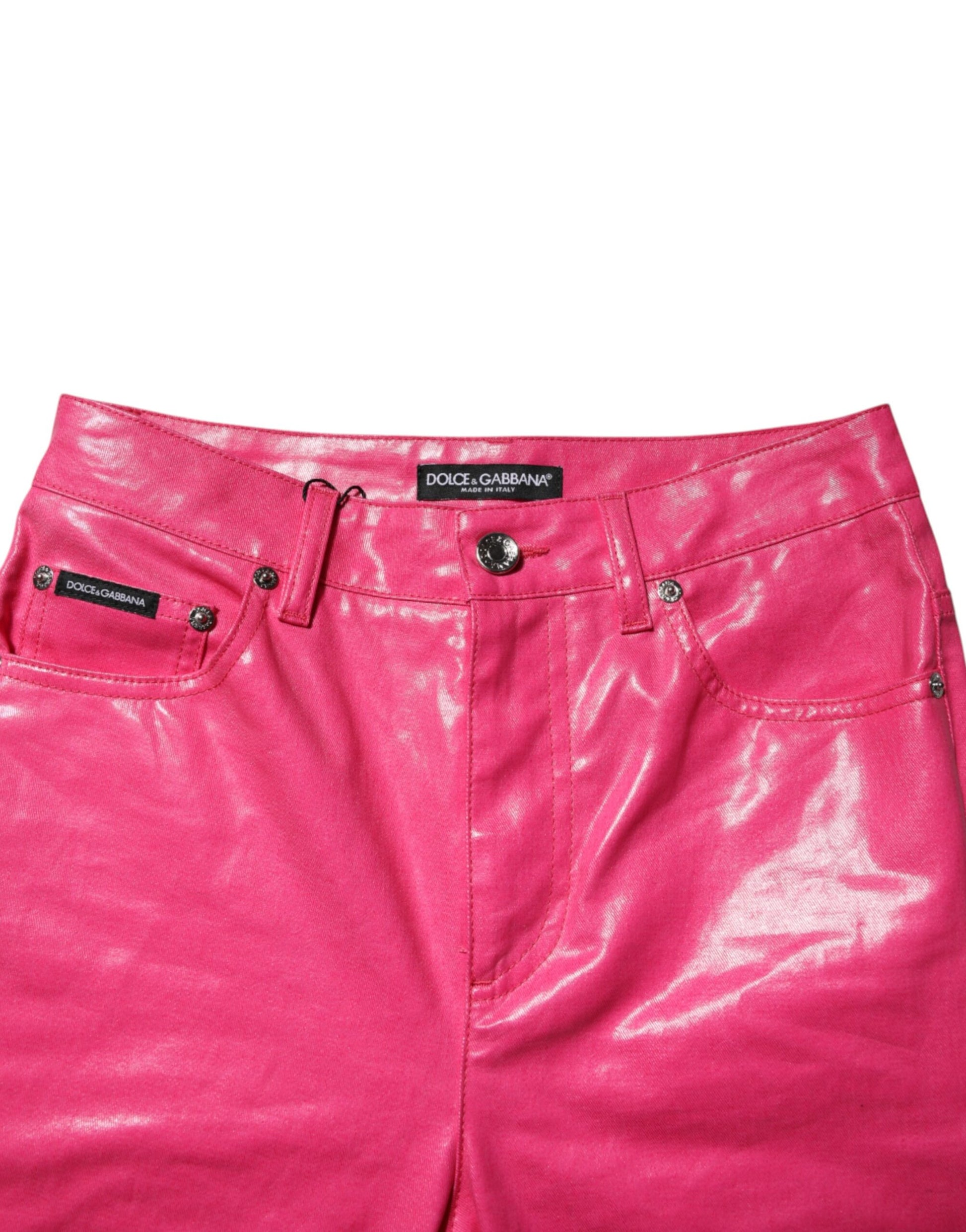 Dolce & Gabbana Pink High Waisted Skinny Denim Jeans