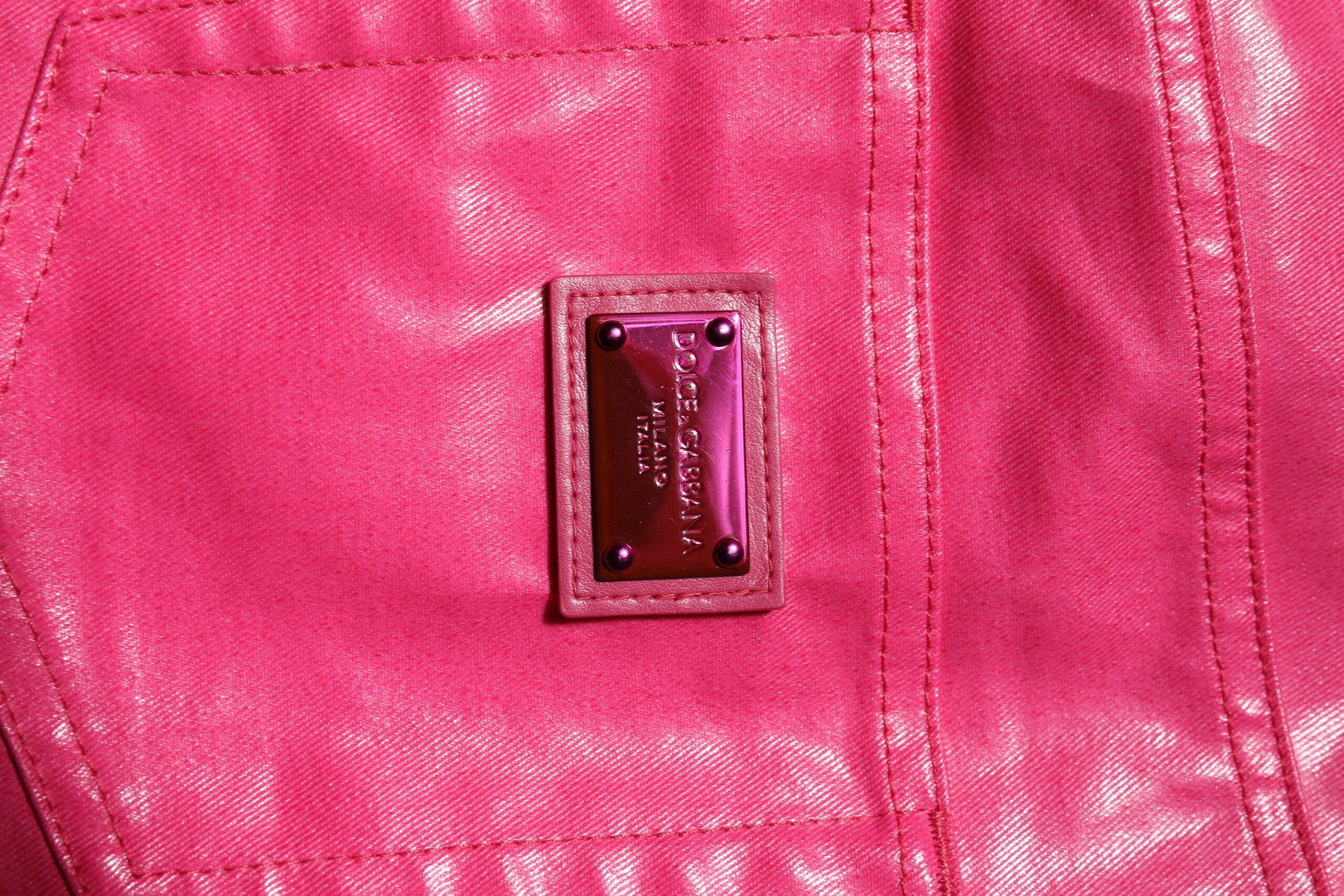 Dolce & Gabbana Pink High Waisted Skinny Denim Jeans