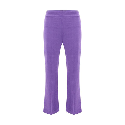 Avenue Montaigne Velvet-Effect Cotton Pants