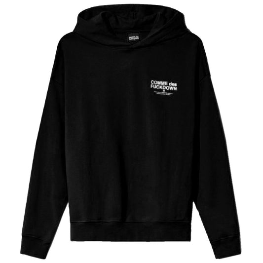 Comme Des Fuckdown Black Cotton Sweater - Urban Rebellion Redefined