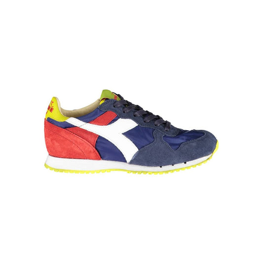 Diadora Blue Fabric Sneaker - Stylish Sports Shoe