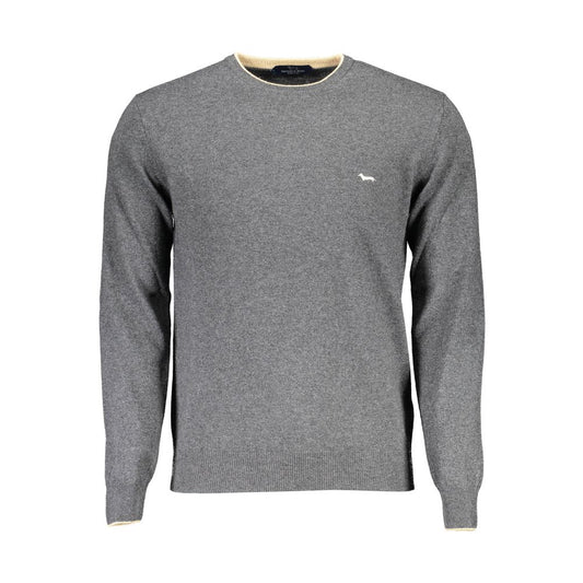 Harmont & Blaine Gray Wool Sweater - Classic Elegance