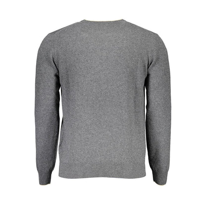 Harmont & Blaine Gray Wool Sweater - Classic Elegance