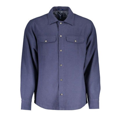Gant Blue Cotton Shirt - Elegant and Versatile
