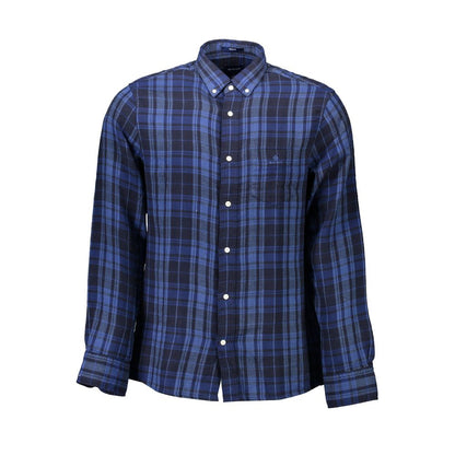 Gant Blue Cotton Shirt - Classic Comfort and Style