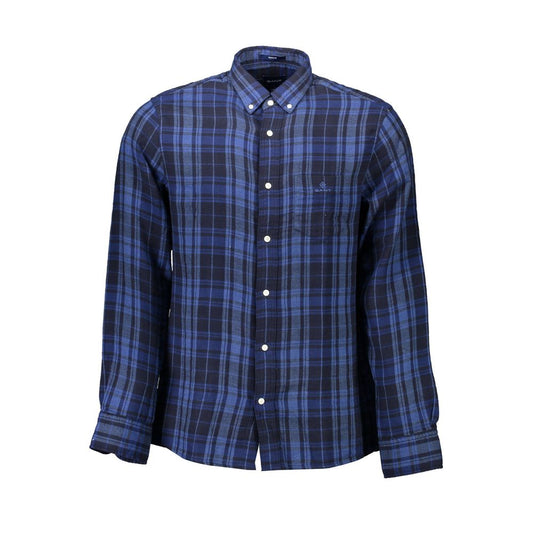Gant Blue Cotton Shirt - Classic Comfort and Style