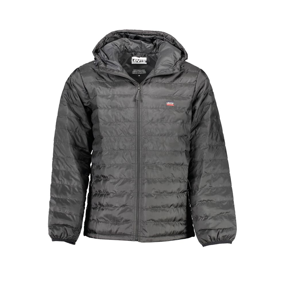 Levi's Black Polyester Jacket with Hood