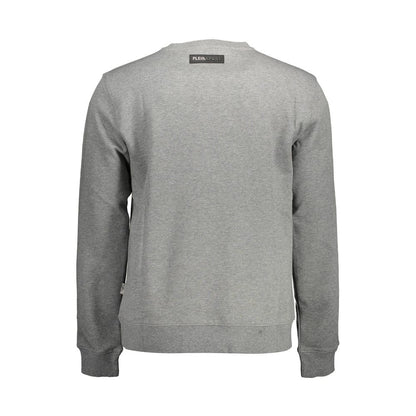 Plein Sport Gray Cotton Sweatshirt