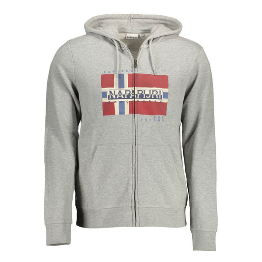 Napapijri Gray Cotton Sweater - Stylish Comfort with a Modern Edge