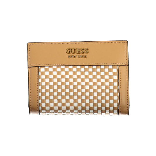 Guess Jeans Brown Polyethylene Wallet with Coin Purse