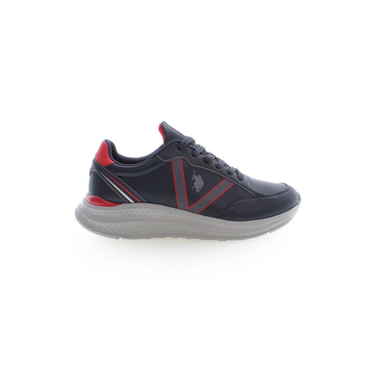 U.S. POLO ASSN. Blue Polyester Sneakers with Laces