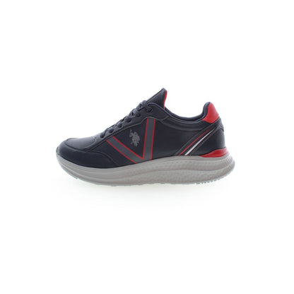 U.S. POLO ASSN. Blue Polyester Sneakers with Laces