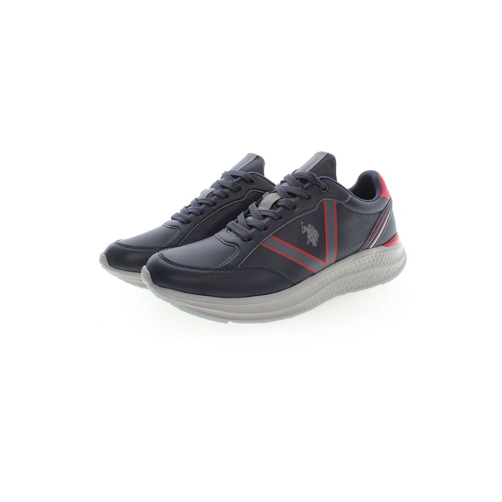U.S. POLO ASSN. Blue Polyester Sneakers with Laces