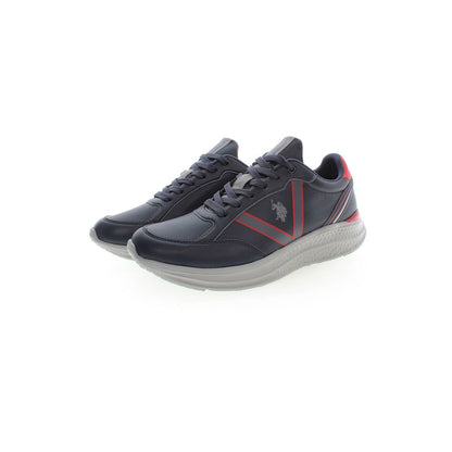 U.S. POLO ASSN. Blue Polyester Sneakers with Laces