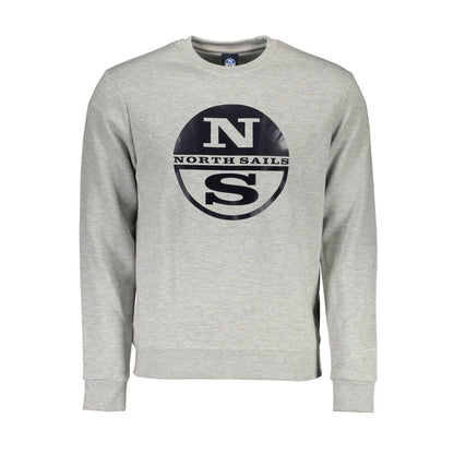 North Sails Gray Cotton Sweater - Versatile Long-Sleeved Casualwear