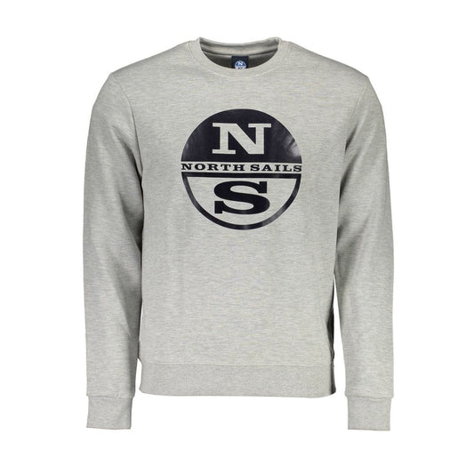 North Sails Gray Cotton Sweater - Versatile Long-Sleeved Casualwear