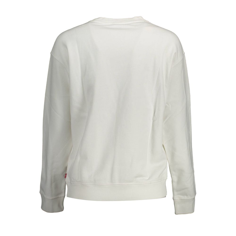 Levi's White Cotton Sweater - Stylish Comfort Redefined