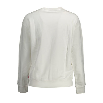 Levi's White Cotton Sweater - Stylish Comfort Redefined