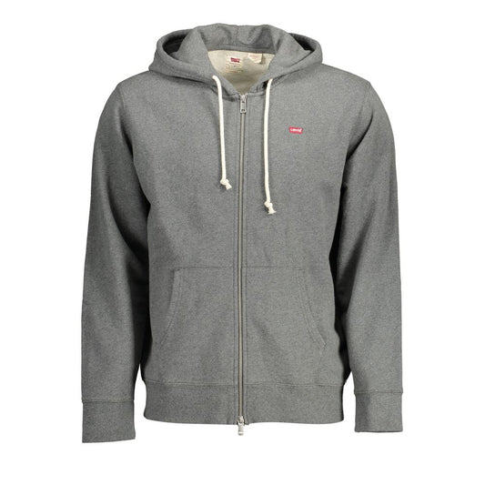 Levi's Gray Cotton Hoodie Sweatshirt