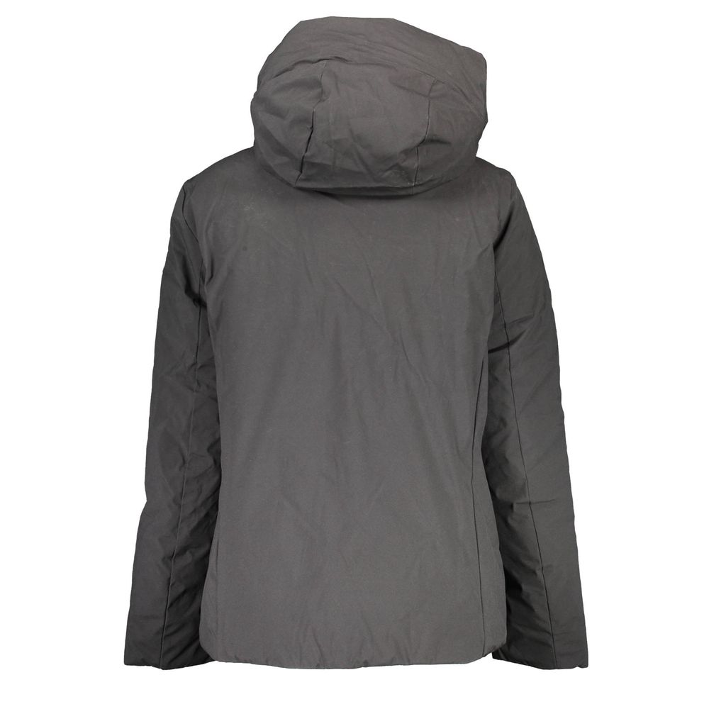 North Sails Black Polyester Jacket with Hood