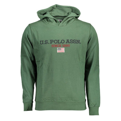 U.S. POLO ASSN. Green Cotton Hooded Sweater