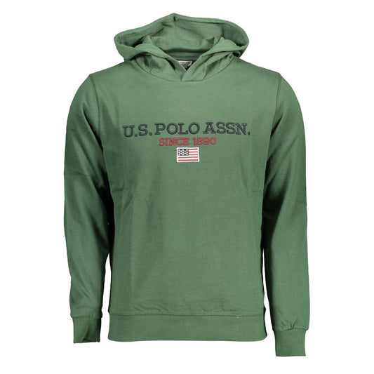 U.S. POLO ASSN. Green Cotton Hooded Sweater