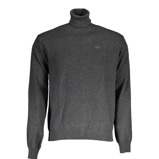 La Martina Gray Wool Sweater - Elegant Comfort Redefined