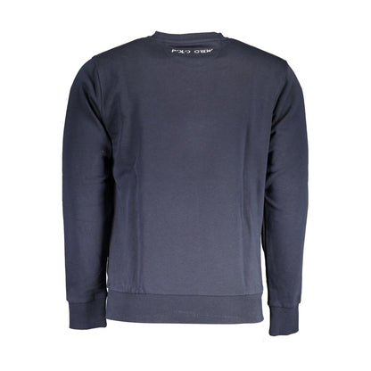 La Martina Blue Cotton Sweater - Stylish Comfort Redefined