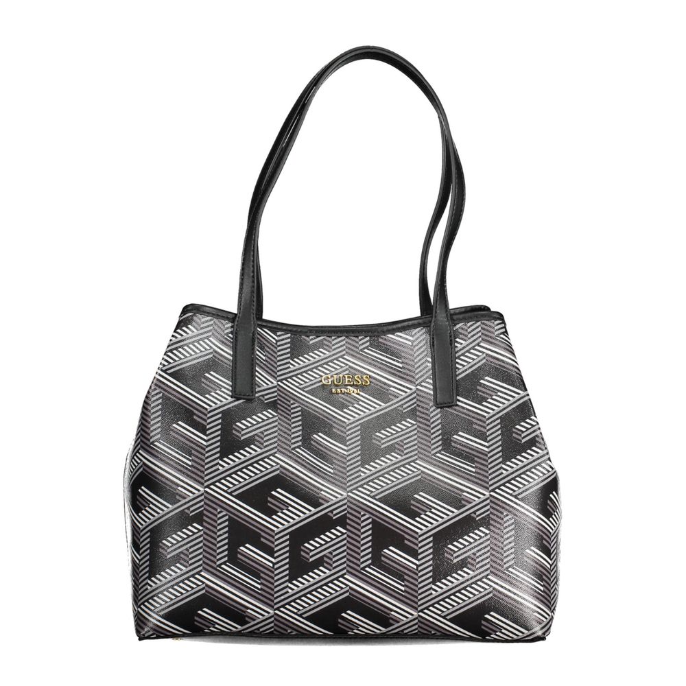 Guess Jeans Black Polyethylene Handbag with Convertible Pochette
