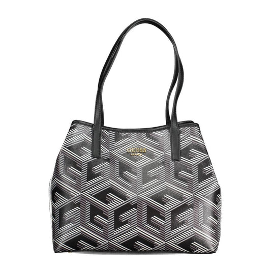 Guess Jeans Black Polyethylene Handbag with Convertible Pochette