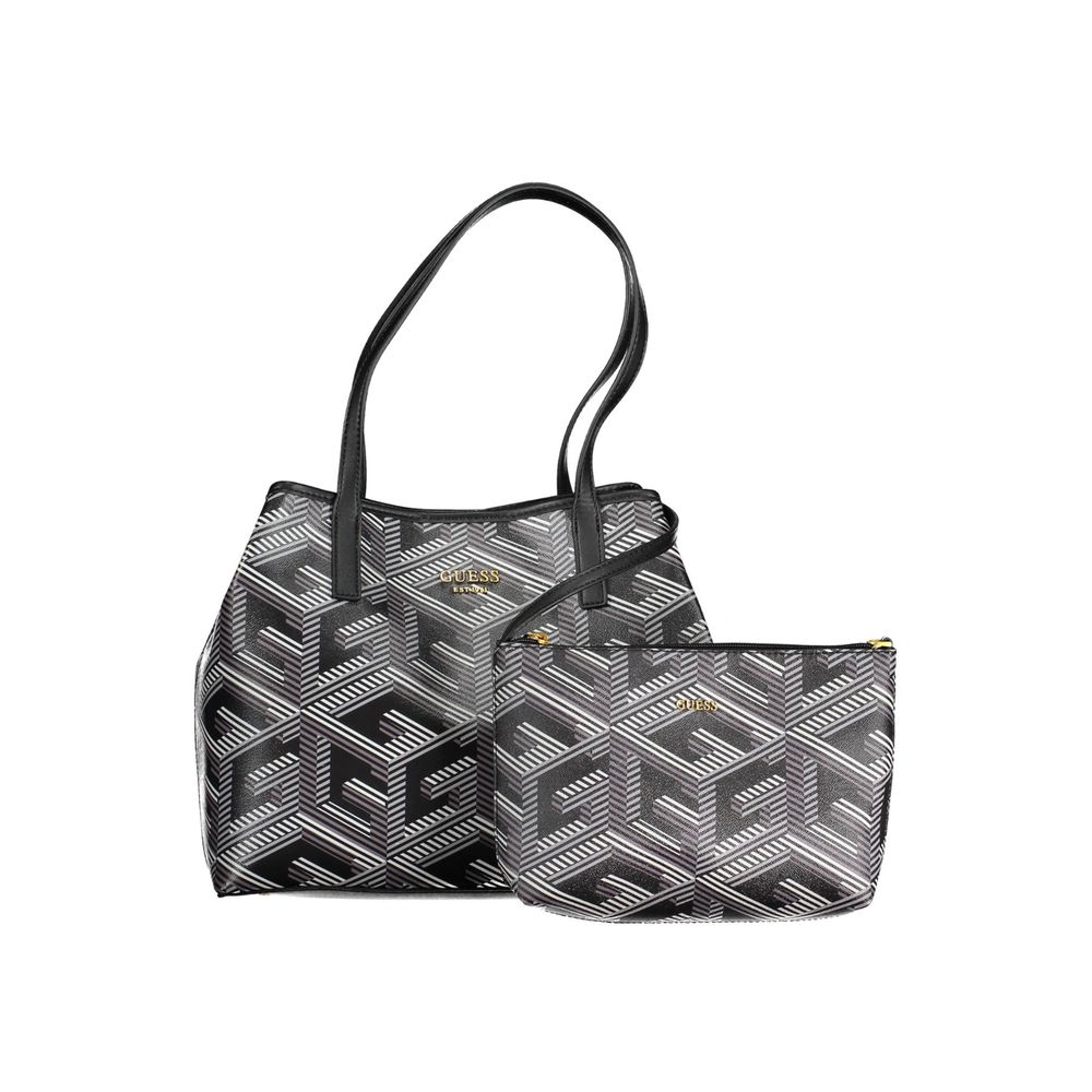 Guess Jeans Black Polyethylene Handbag with Convertible Pochette