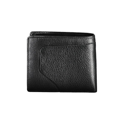 Piquadro Black Leather Wallet: Stylish Functionality Redefined